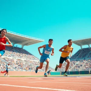 UNLV track athletes competing at the Desert Heat Classic