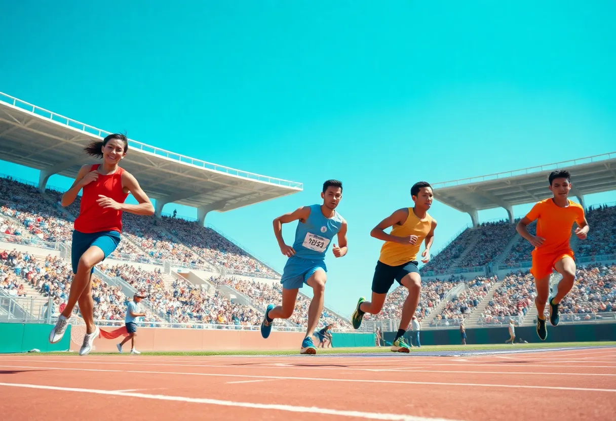 UNLV track athletes competing at the Desert Heat Classic