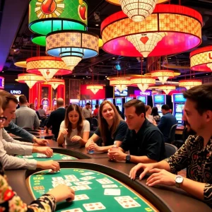 Guests enjoying games at the UNO Social Club in Las Vegas