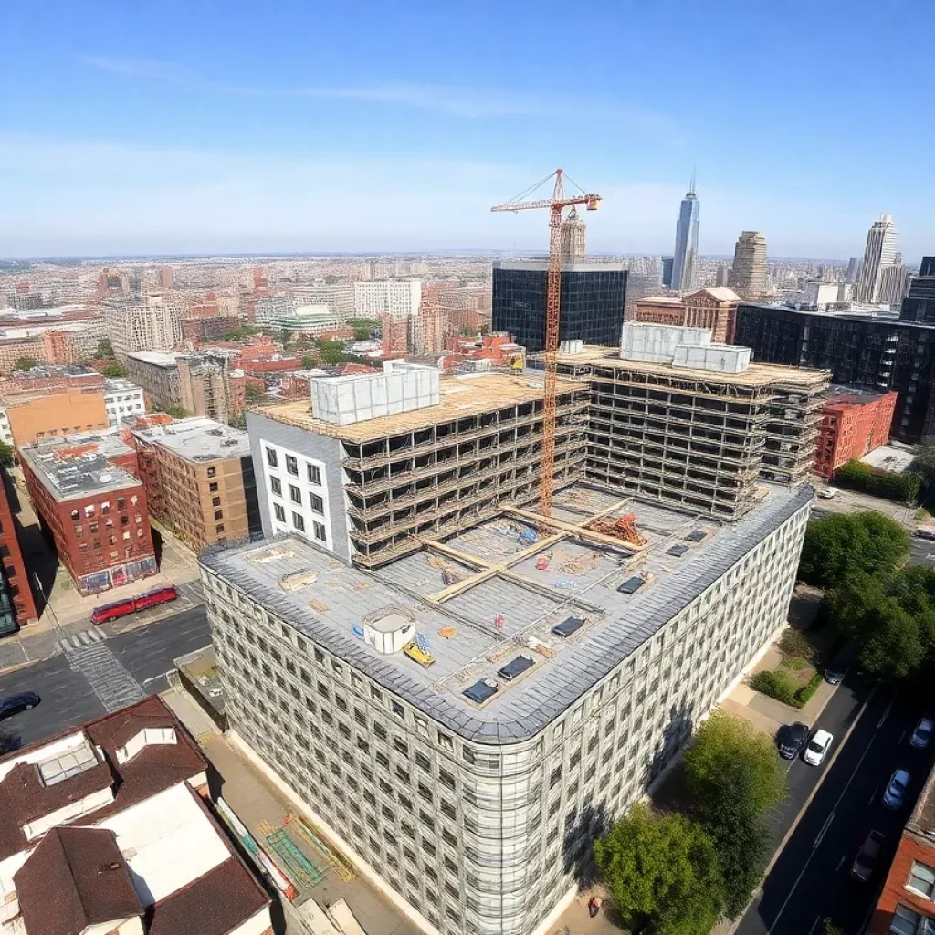 Urban development site in New York City for potential casino project.