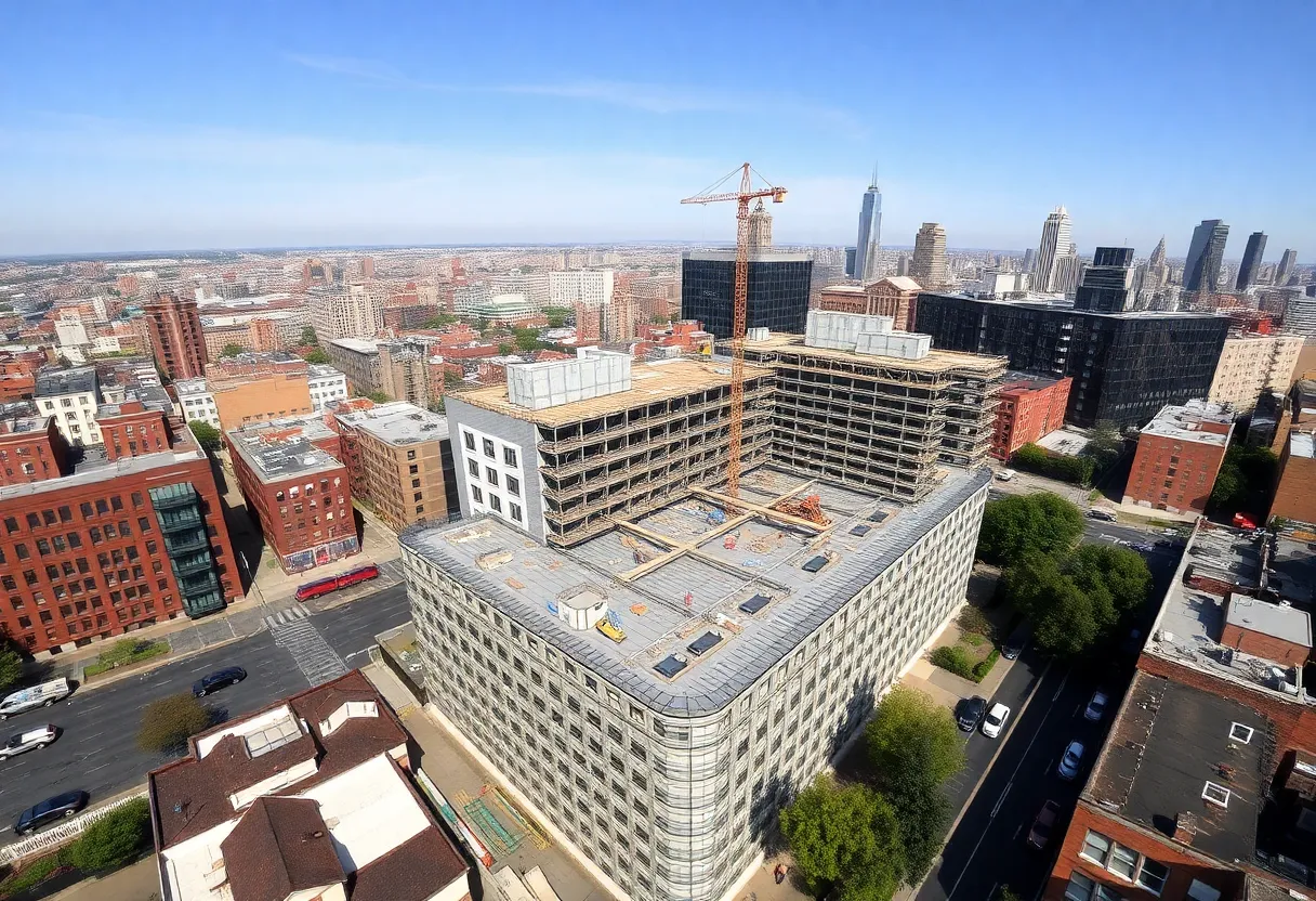 Urban development site in New York City for potential casino project.