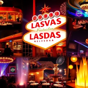 A collage of Las Vegas dining and entertainment highlights