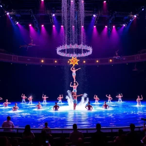 Aqua performance by Cirque du Soleil O at the Bellagio