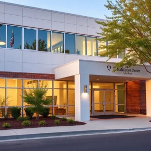 Exterior view of the Crisis Stabilization Center in Las Vegas