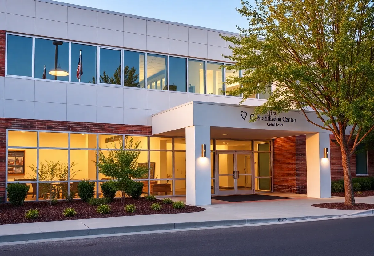 Exterior view of the Crisis Stabilization Center in Las Vegas