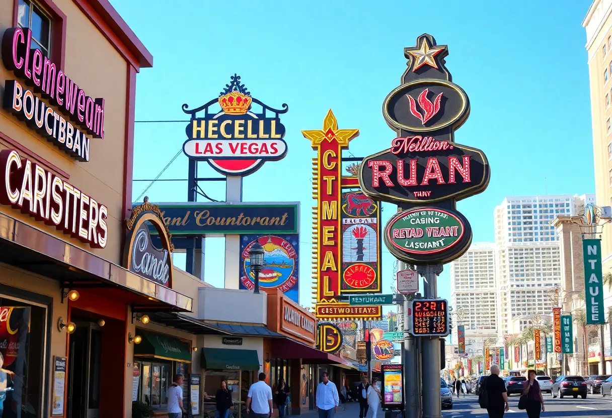 Vibrant dining scene in downtown Las Vegas