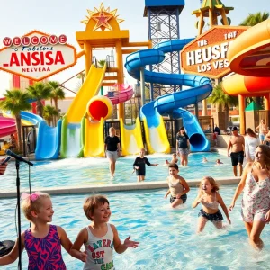 Families enjoying free activities in Las Vegas