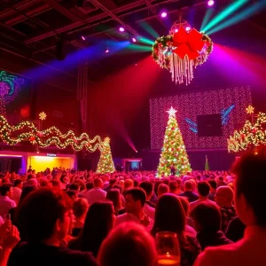 Audience enjoying a lively holiday concert