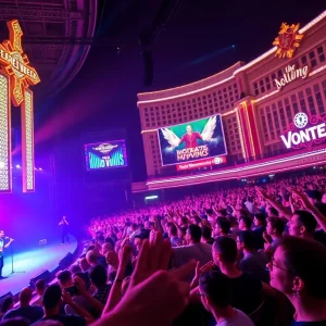 Audience enjoying the Kelly Clarkson residency concert