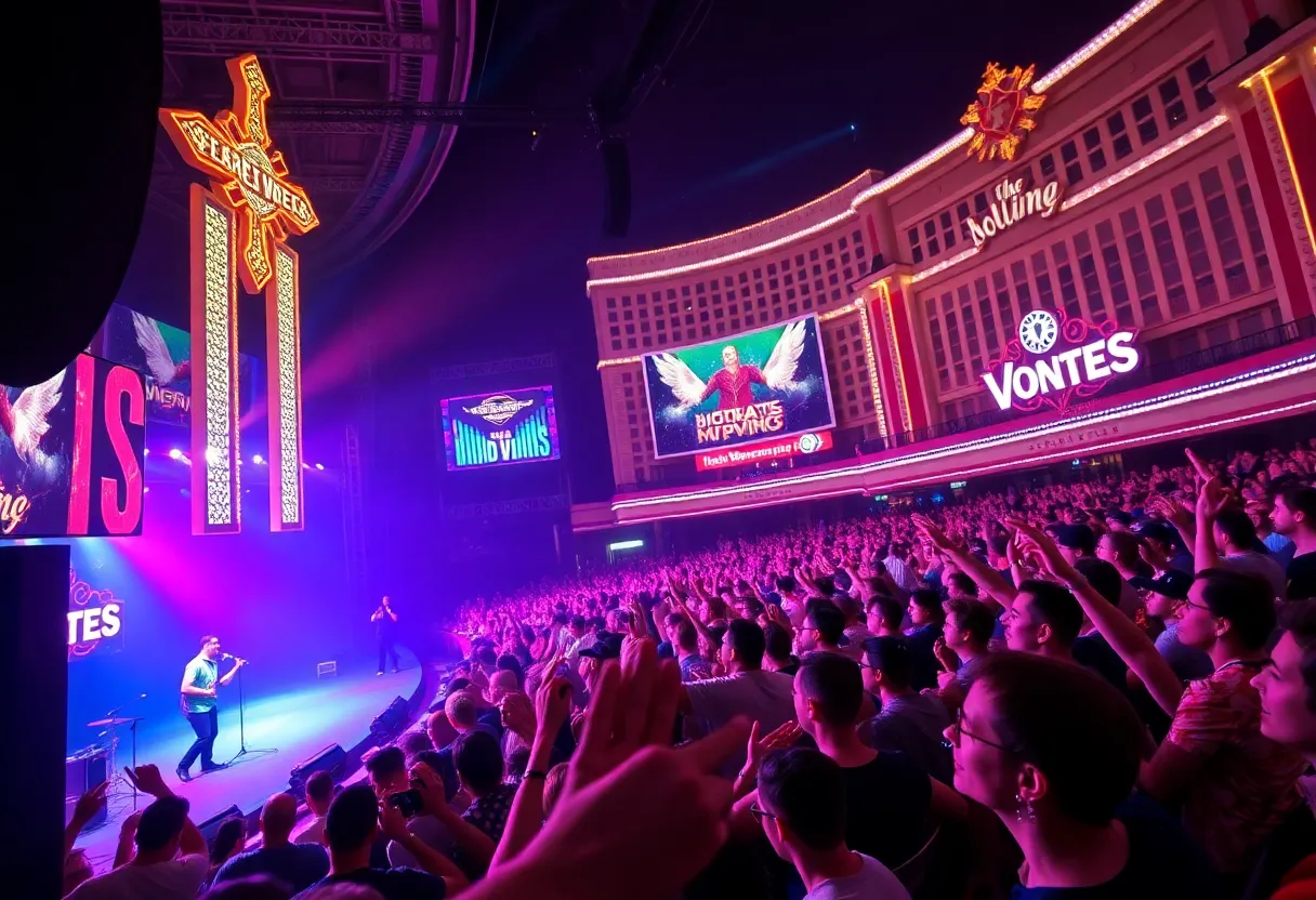 Audience enjoying the Kelly Clarkson residency concert