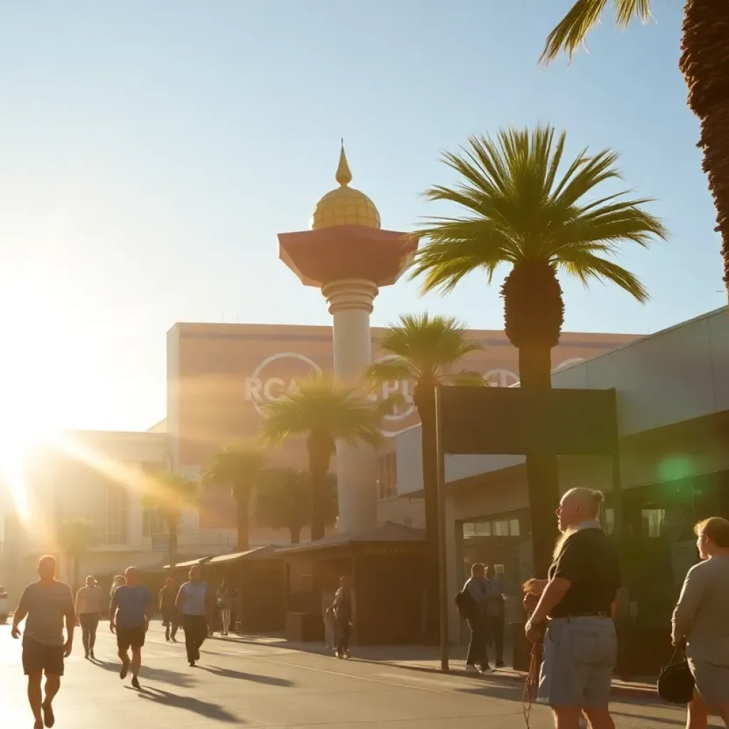 Las Vegas street during extreme heat