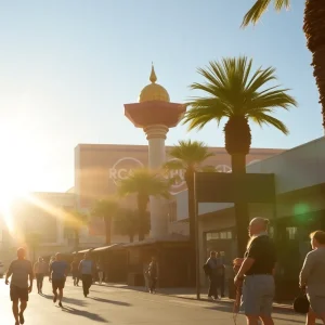 Las Vegas street during extreme heat