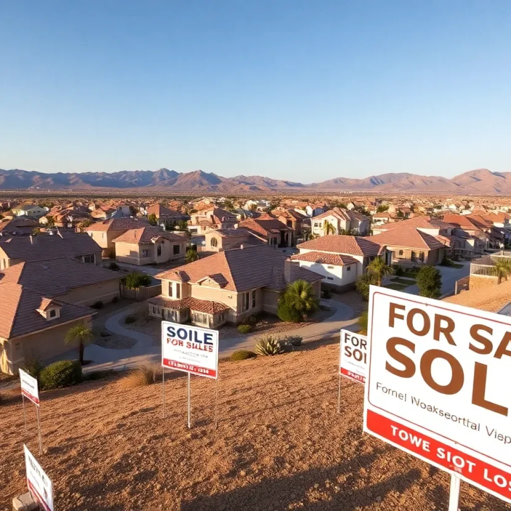 Panoramic view of homes for sale in Las Vegas