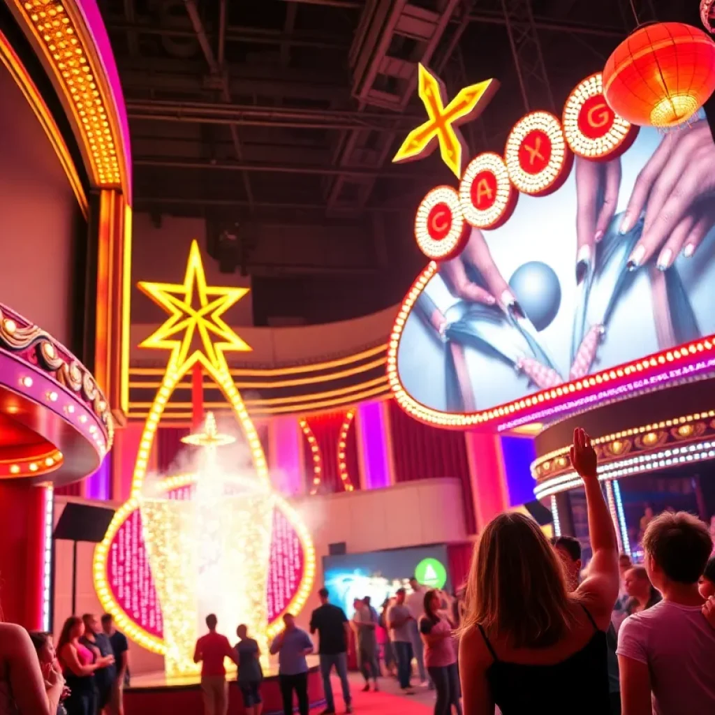 A collage of Las Vegas June events including a musical, comedy, and family activities.