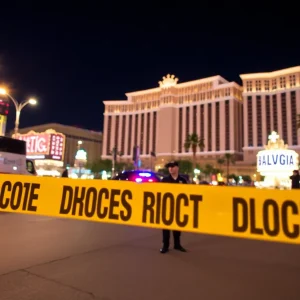 Police respond to shooting incident on the Las Vegas Strip