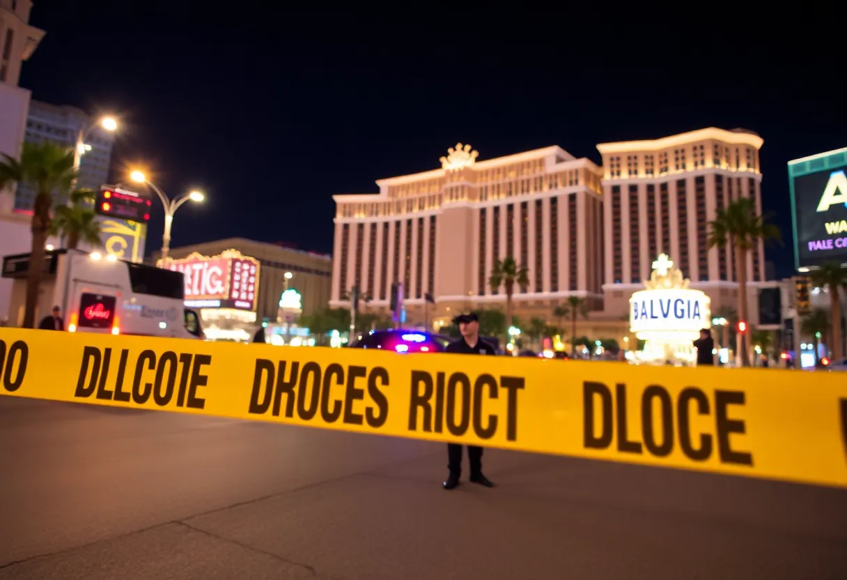 Police respond to shooting incident on the Las Vegas Strip