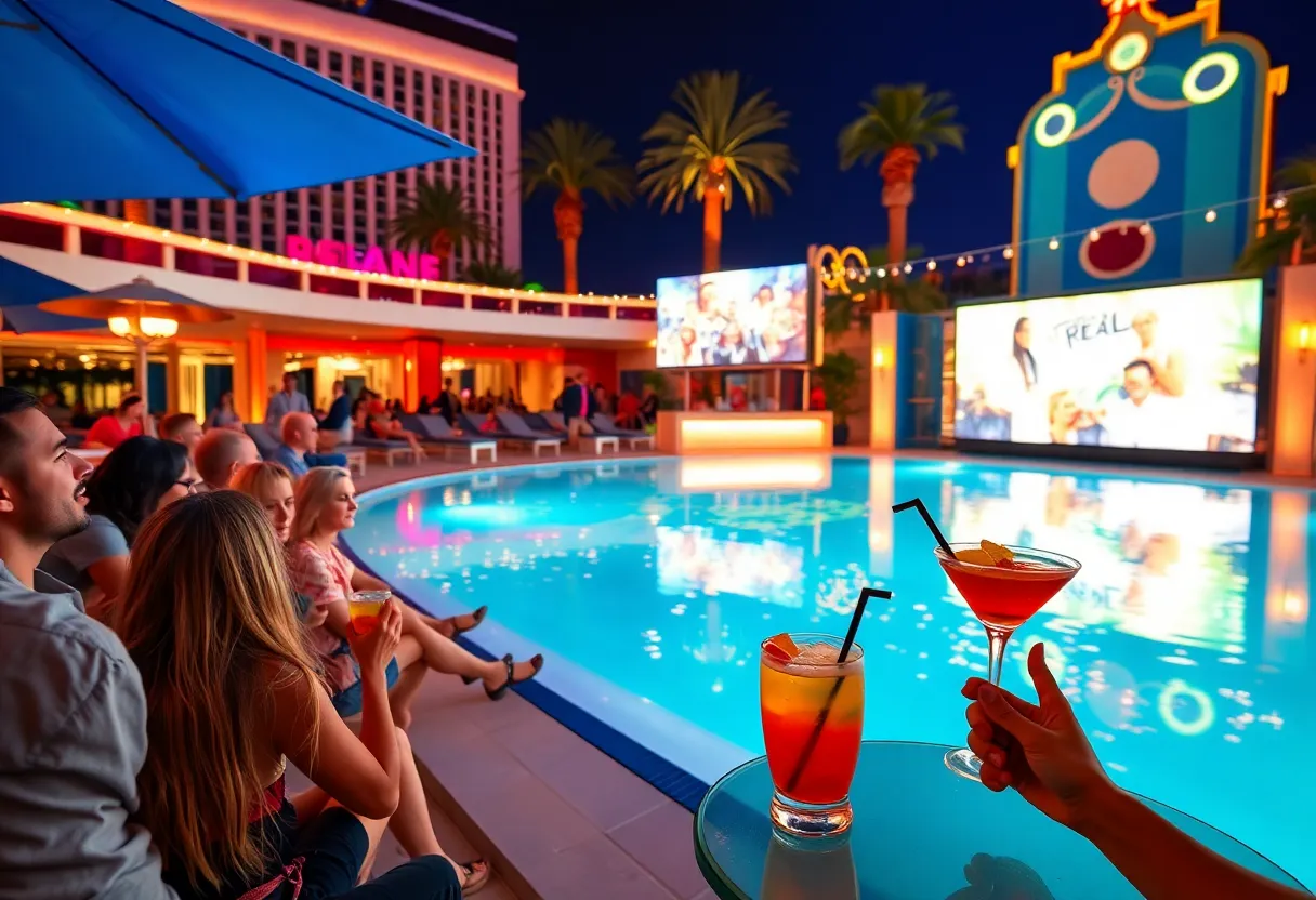 Fans at the Love Island USA finale watch party in Las Vegas
