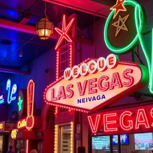 Vibrant neon signs at the Neon Museum in Las Vegas