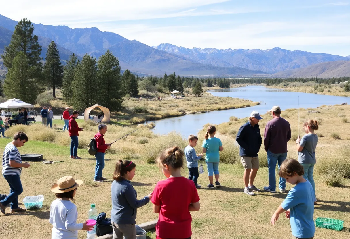 Families enjoying activities at Nevada State Parks Adventure Day