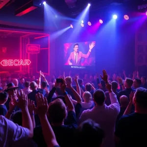 Concert performance of New Kids on the Block at Park MGM