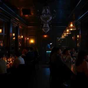 Interior of Nocturno cocktail bar showcasing stylish decor and inviting ambiance.