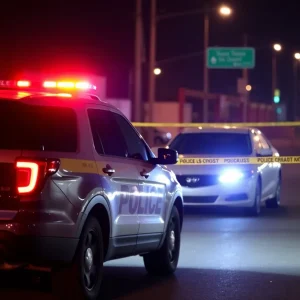Police activity at a shooting scene in North Las Vegas