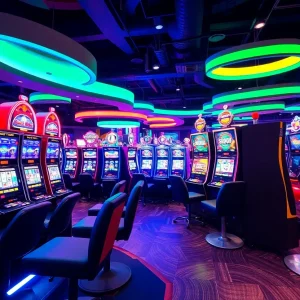 A new slot machine inspired by racing gaming at a Las Vegas casino.