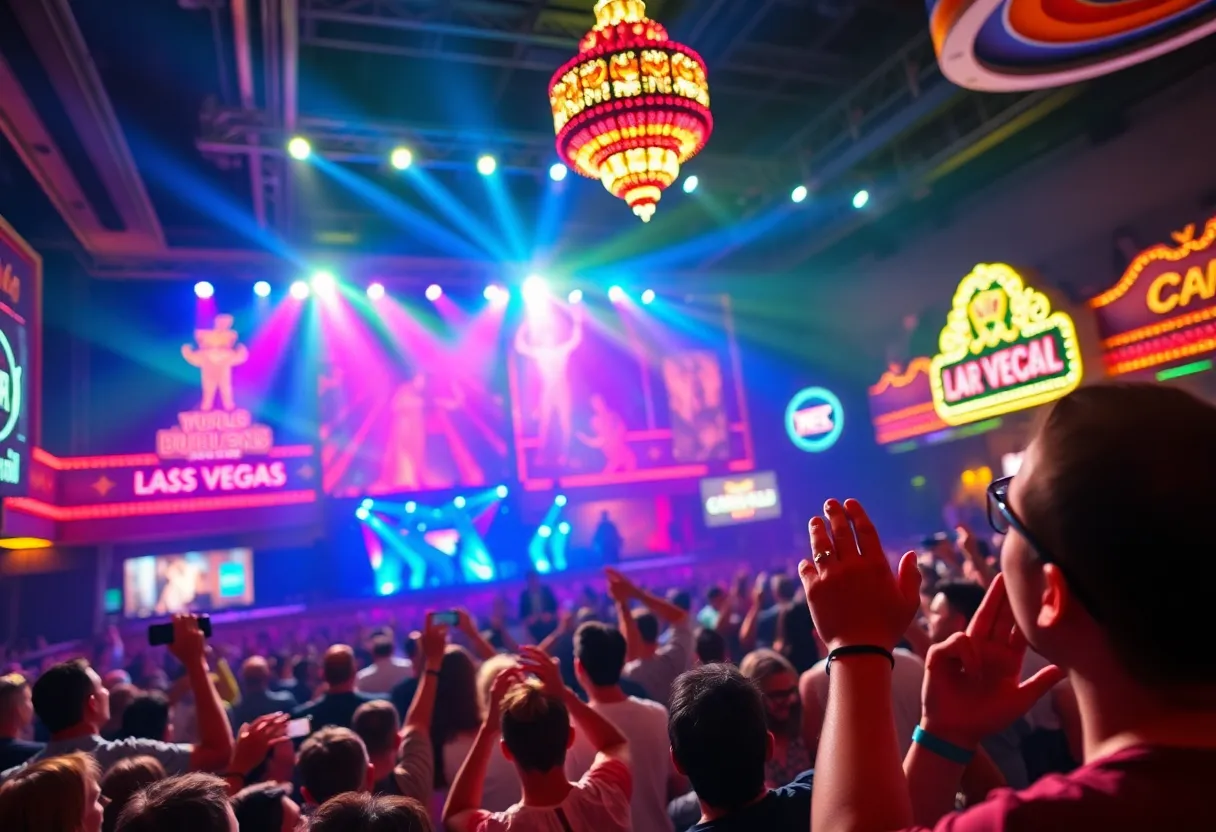 Audience enjoying Sly Stone's surprise concert at Flamingo Las Vegas