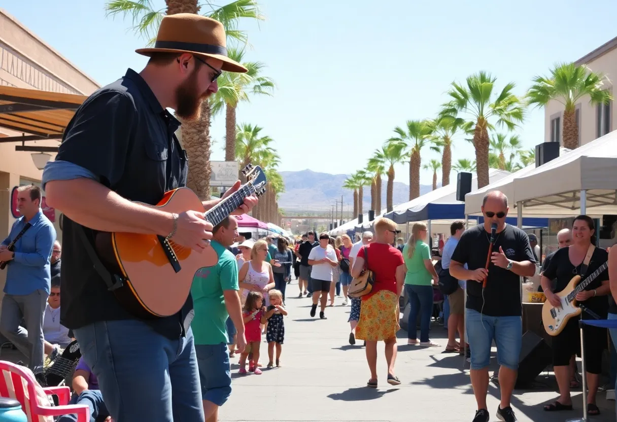 Families enjoying various activities during the weekend events in Southern Nevada