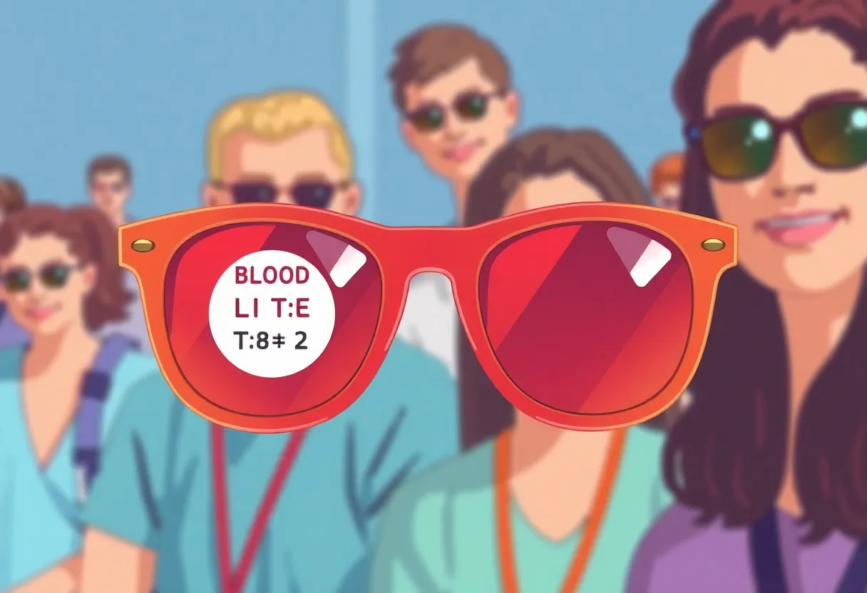 Limited-edition sunglasses for blood donors