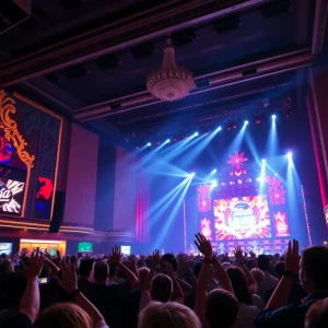 Tears for Fears performing live at BleauLive Theater in Las Vegas.