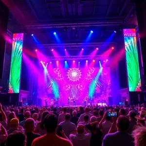 Audience enjoying Terry Fator concert in Las Vegas