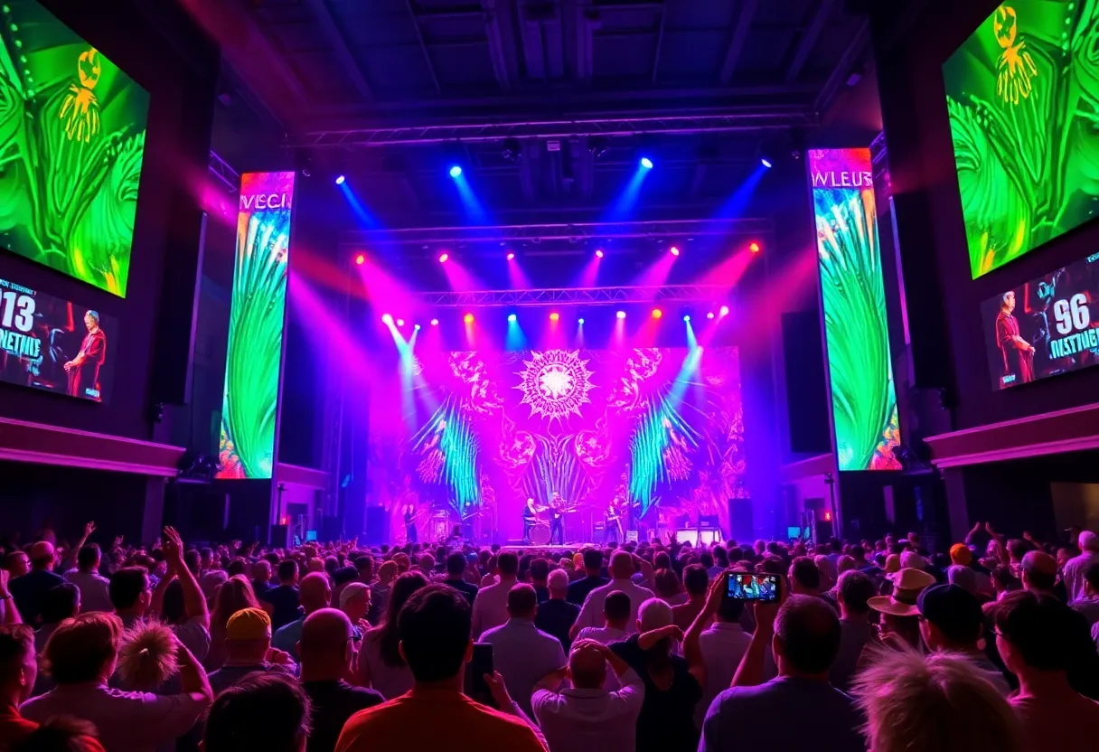 Audience enjoying Terry Fator concert in Las Vegas