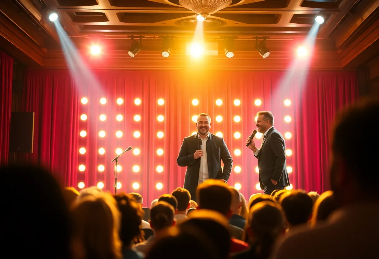 Tiffany Haddish and Jo Koy performing together at Encore Theater
