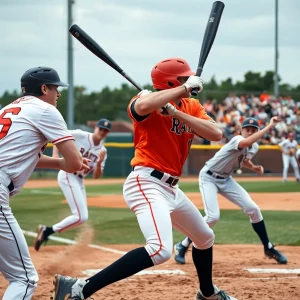 UNLV baseball team competing against Air Force Falcons