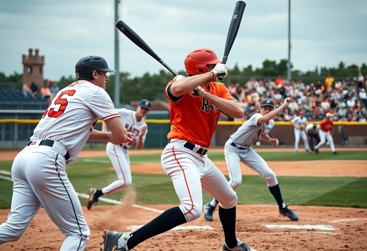 UNLV baseball team competing against Air Force Falcons