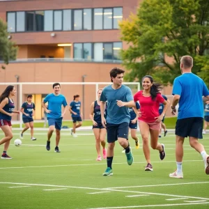 UNLV student-athletes participating in sports on campus