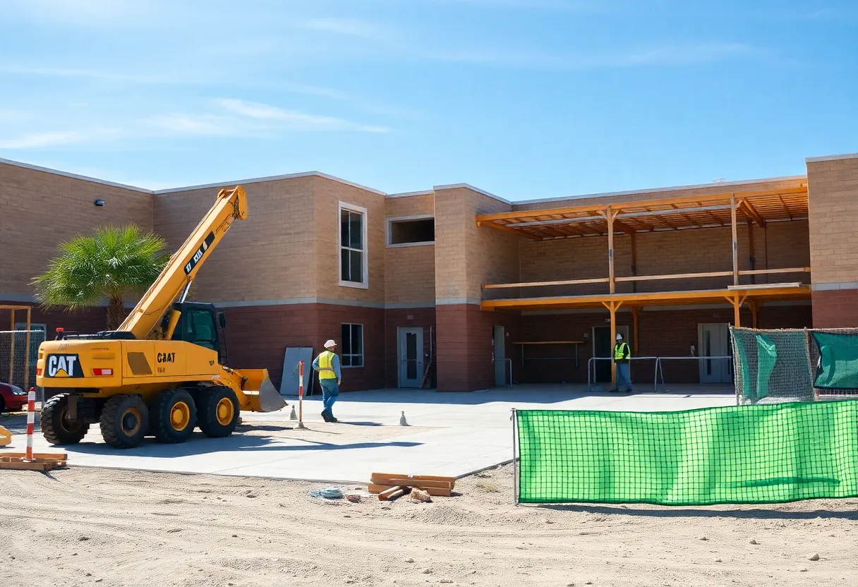 Construction of Wengert Elementary School in Las Vegas