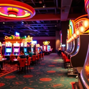 A collage of affordable gaming destinations featuring lively casinos and outdoor scenes.