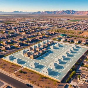 Blueprint design for affordable housing construction in Las Vegas