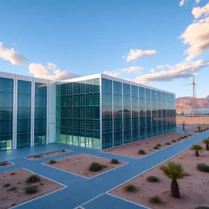 Advanced AI data center being constructed in Las Vegas.