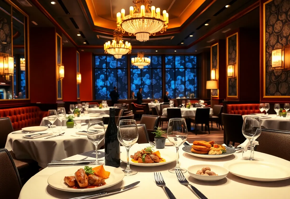 Gourmet dining at Bazaar Meat restaurant in Las Vegas