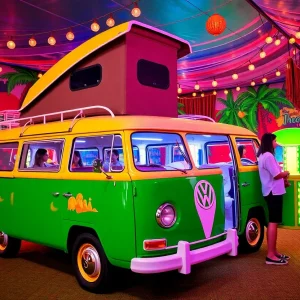 Interactive installation from Bob Marley Hope Road experience in Las Vegas
