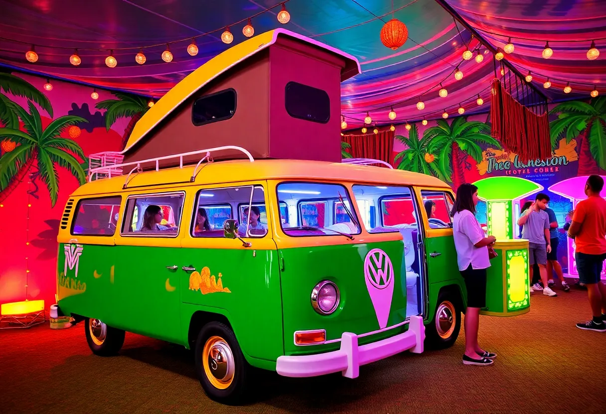 Interactive installation from Bob Marley Hope Road experience in Las Vegas