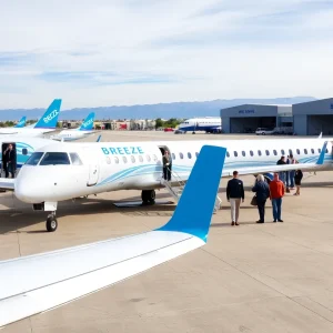 Breeze Airways planes at Provo Municipal Airport