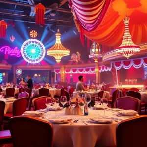 Scene from The Party dinner show in Las Vegas.