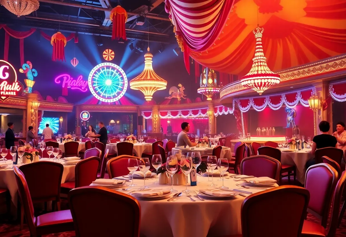 Scene from The Party dinner show in Las Vegas.