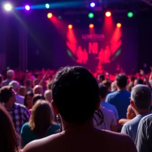 Audience enjoying a live concert performance