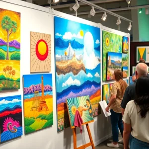Community art exhibit at Las Vegas Science Museum
