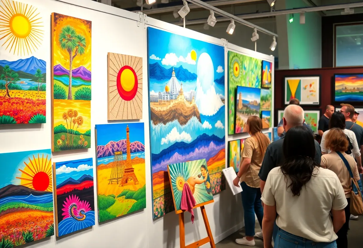 Community art exhibit at Las Vegas Science Museum